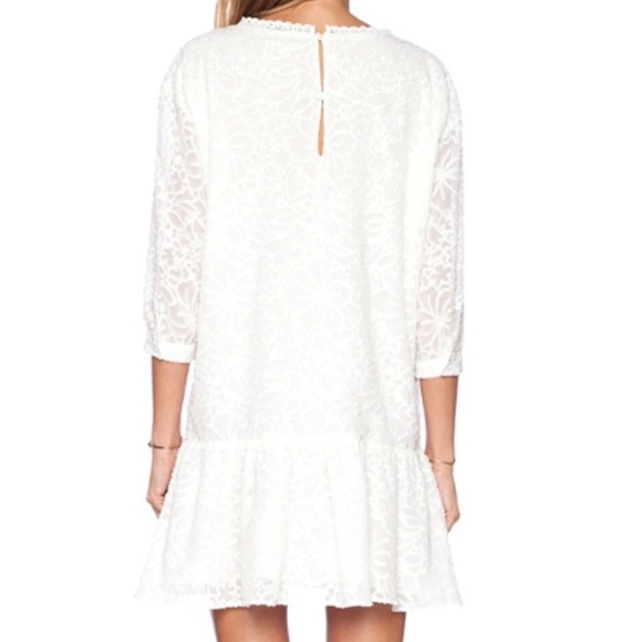 NWT Tularosa Bailey Tunic Mini Dress in Lace White and Cream Size XS - Picture 4 of 10